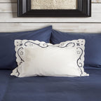 Διακοσμητική μαξιλαροθήκη με γέμιση Αιγαίον "The Κέντημα Project" 40X50 Daphne